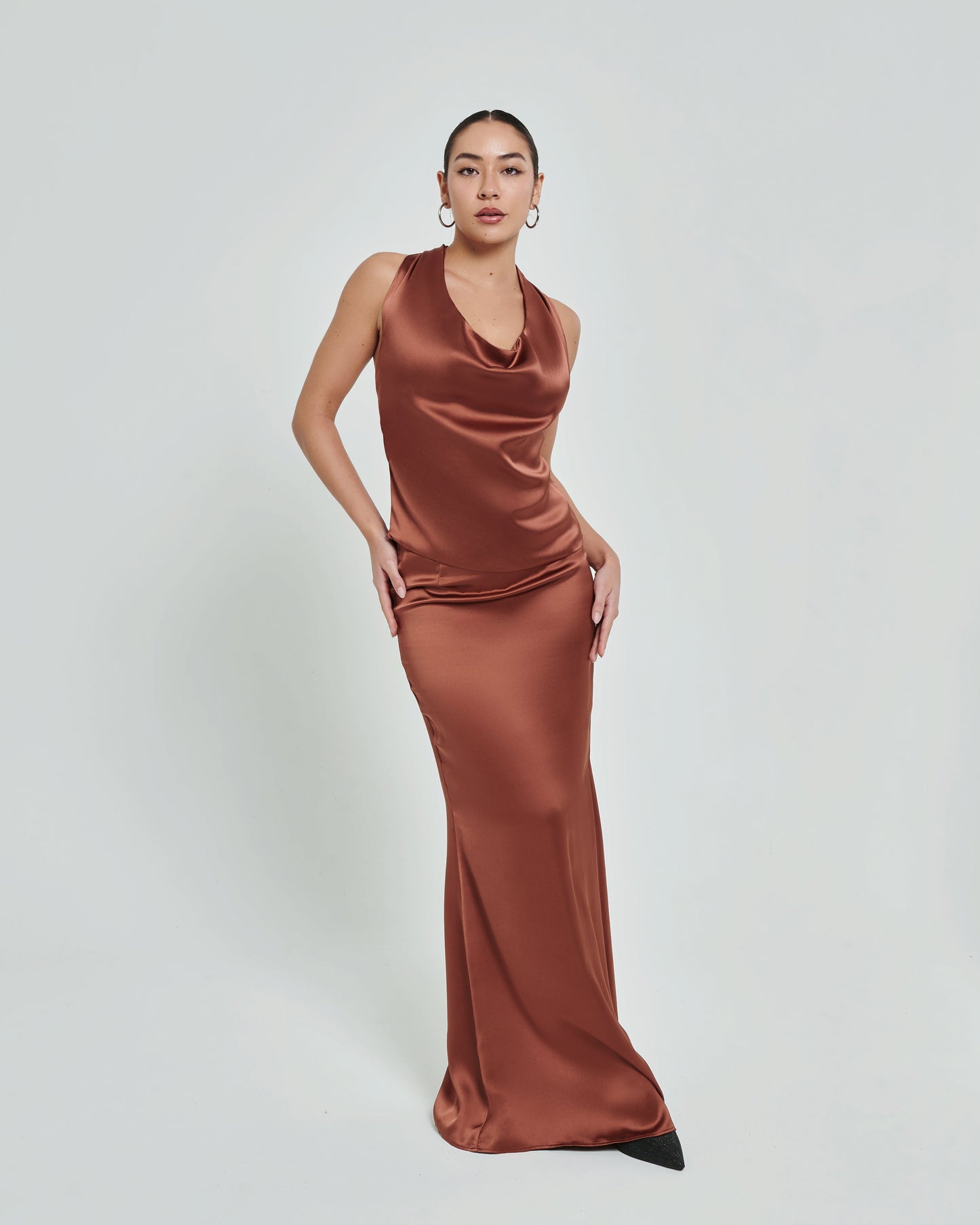 Luna Satin Skirt