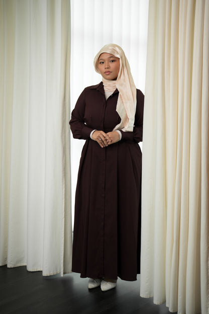 Amal Corset Maxi Shirt Dress