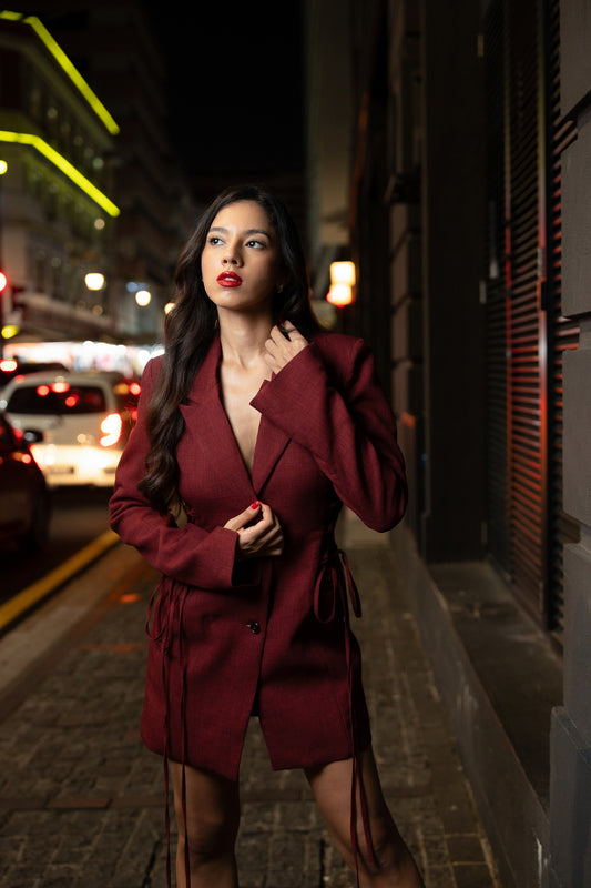 Rhea Tailored Blazer Dress (Custom-Made)