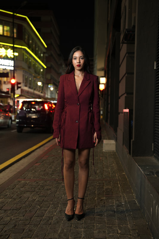 Rhea Tailored Blazer Dress (Custom-Made)