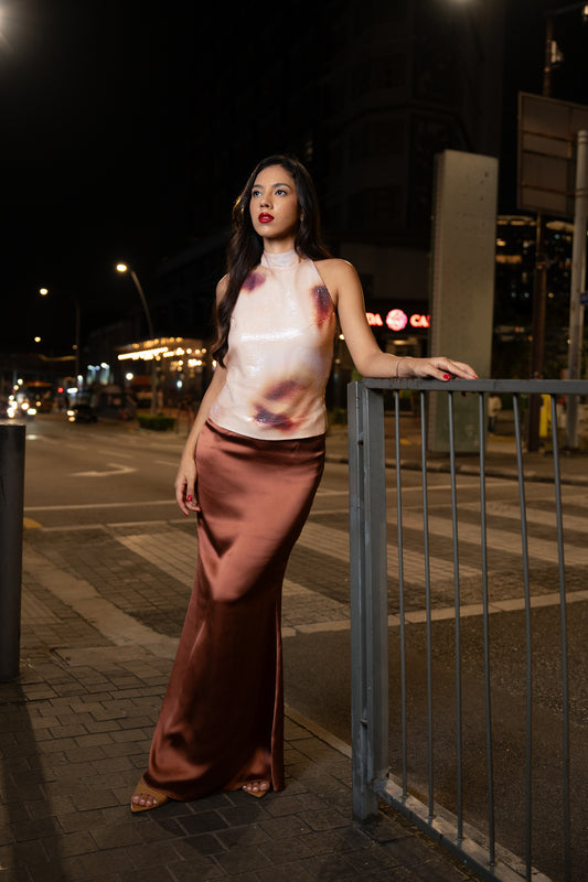 Sienna Sequin Halter Top