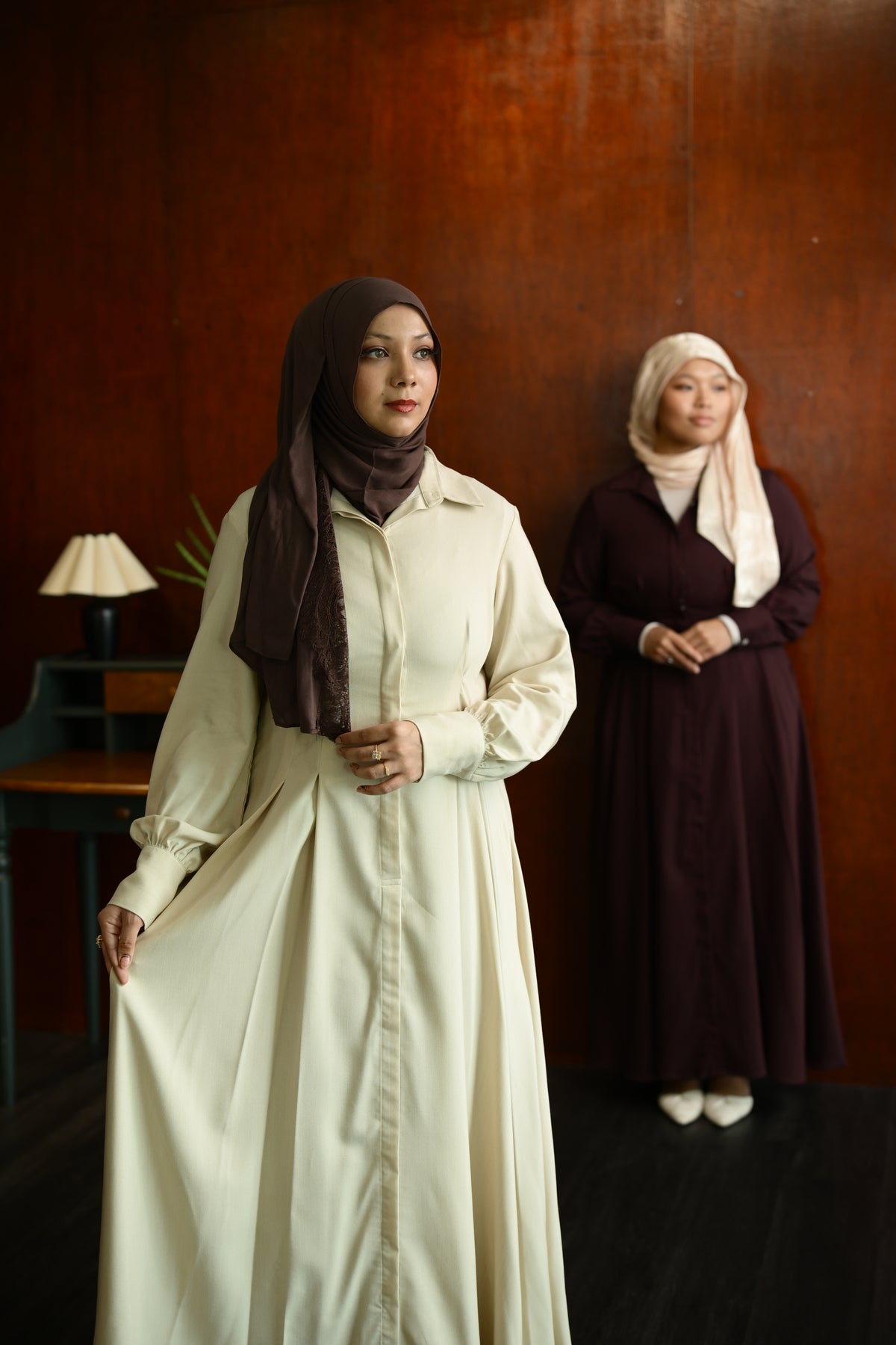 Amal Corset Maxi Shirt Dress