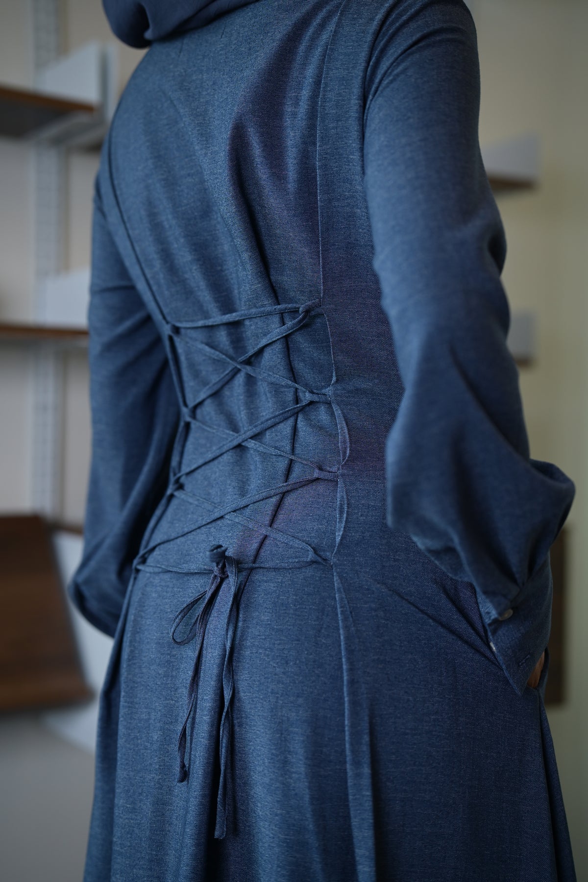 Amal Corset Maxi Shirt Dress