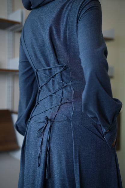 Amal Corset Maxi Shirt Dress