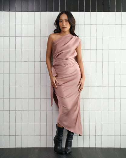 Celia Asymmetrical Midi Dress